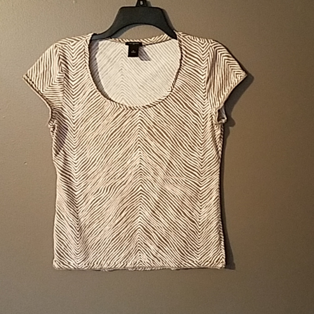 Ann Taylor zebra tee